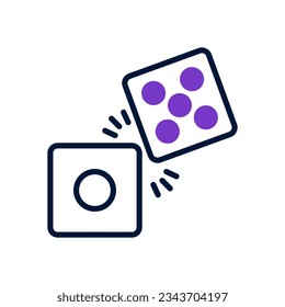 dices icon for your website, mobile, presentation, and logo design.