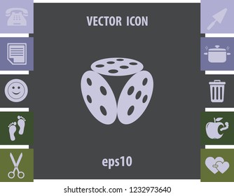 Dices icpn, vector design element