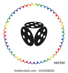 Dices icpn, vector design element