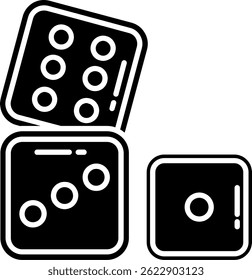 Dices Line vector Icon Design