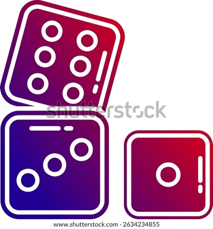 Dices Line vector Icon Design