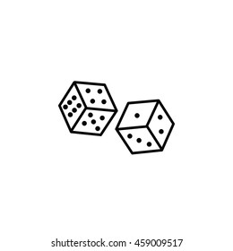 Dices Outline Icon