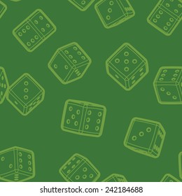 Dices seamless background.