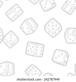 Dices seamless background.