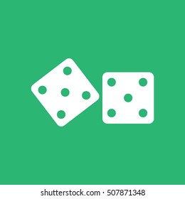 Dices sign. Casino game symbol.