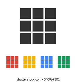 Dices sign icon. Casino game symbol. Flat design style eps 10