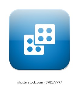 Dices sign icon. Casino game symbol