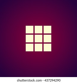 Dices sign icon. Casino game symbol. Flat design style eps 10