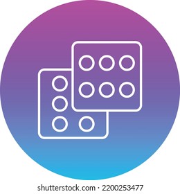 Dices vector icon. Can be used for printing, mobile and web applications.