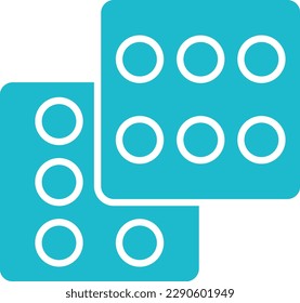 Dices vector icon. Can be used for printing, mobile and web applications.