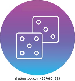 Dices vector icon. Can be used for printing, mobile and web applications.
