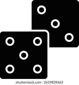 Dices vector icon. Can be used for printing, mobile and web applications.