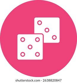 Dices vector icon. Can be used for printing, mobile and web applications.