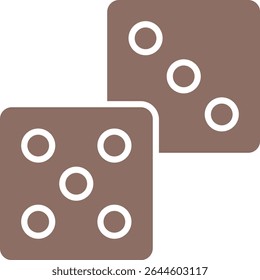 Dices vector icon. Can be used for printing, mobile and web applications.