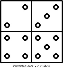 Dices vector icon. Can be used for printing, mobile and web applications.