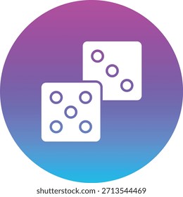 Würfel, Vektorsymbol. Kann für Druck-, Mobil- und Web-Anwendungen verwendet werden.