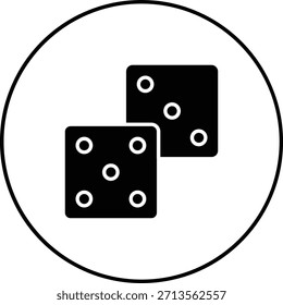 Dices vector icon. Can be used for printing, mobile and web applications.