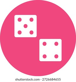 Ilustración de diseño de íconos de Vector de dados