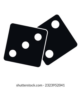 Dices Vector Icon, symbol, and vector, Can be used for web, print, and mobile