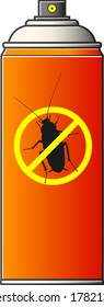 
Dichlorvos Against Insects In Vector Graphics. No Background With Gradients.