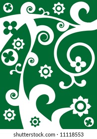 dichromatic floral background