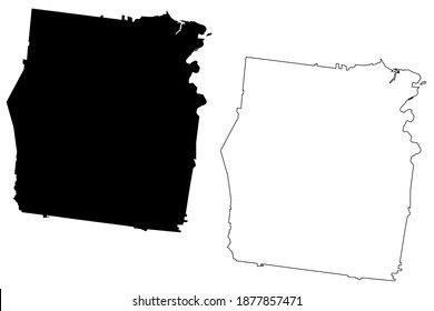 Dickson County, State of Tennessee (U.S. county, United States of America, USA, U.S., US) map vector illustration, scribble sketch Dickson map
