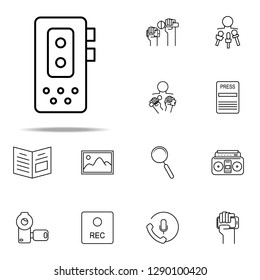 Dictaphone icon. Media, Press icons universal set for web and mobile