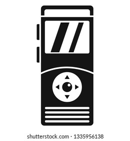 Dictaphone icon. Simple illustration of dictaphone vector icon for web design isolated on white background