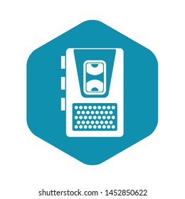 Dictaphone icon. Simple illustration of dictaphone vector icon for web