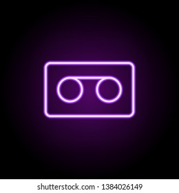 dictaphone sign neon icon. Elements of media, press set. Simple icon for websites, web design, mobile app, info graphics