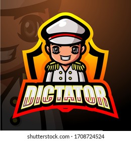 Dictator mascot esport logo design