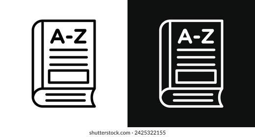 Dictionaries icon set. Vector illustration