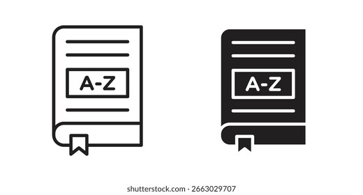 Dictionaries icon vector design element logo template