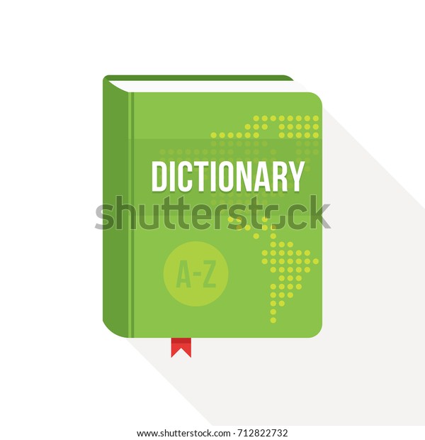 Dictionary book cover icon design. Flat\
style Vector\
illustration