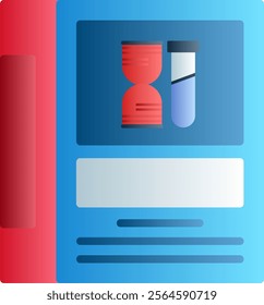 Dictionary Flat Gradient Vector Icon Design