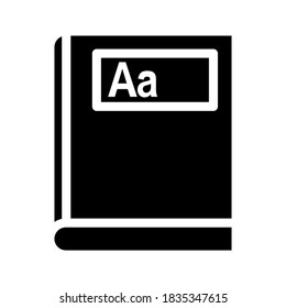 dictionary icon. Book icon. vector illustration