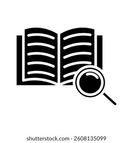 Dictionary icon on white background