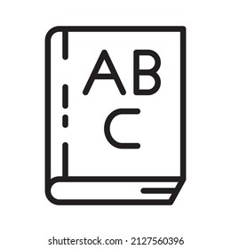 dictionary icon, for school banner, suitable for web application