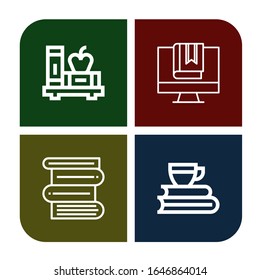 dictionary icon set. Collection of Book, Books icons