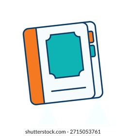 Diccionario Icono Vector ilustración de stock