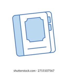 Diccionario Icono Vector ilustración de stock