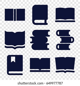 Dictionary icons set. set of 9 dictionary filled icons such as