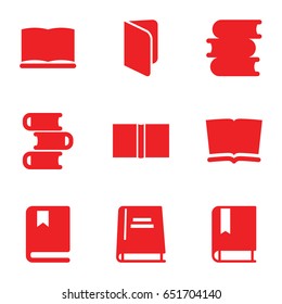 Dictionary icons set. set of 9 dictionary filled icons such as