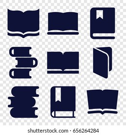 Dictionary icons set. set of 9 dictionary filled icons such as