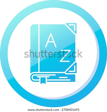 Dictionary Line vector Icon Design