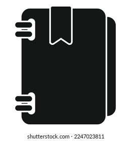 Dictionary tag icon simple vector. Book mark. Bookmark space