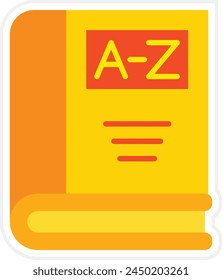 Dictionary vector icon. Can be used for printing, mobile and web applications.
