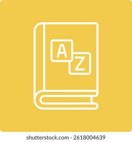 Dictionary vector icon. Can be used for printing, mobile and web applications.