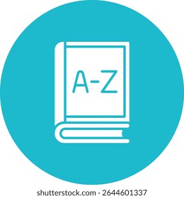 Dictionary vector icon. Can be used for printing, mobile and web applications.
