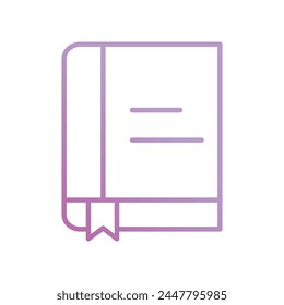 Icono de diccionario con fondo blanco Vector ilustración de stock